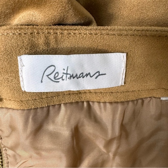 Reitman's Tan Faux Suede Button Down Mini Skirt Size 2x - Picture 11 of 14